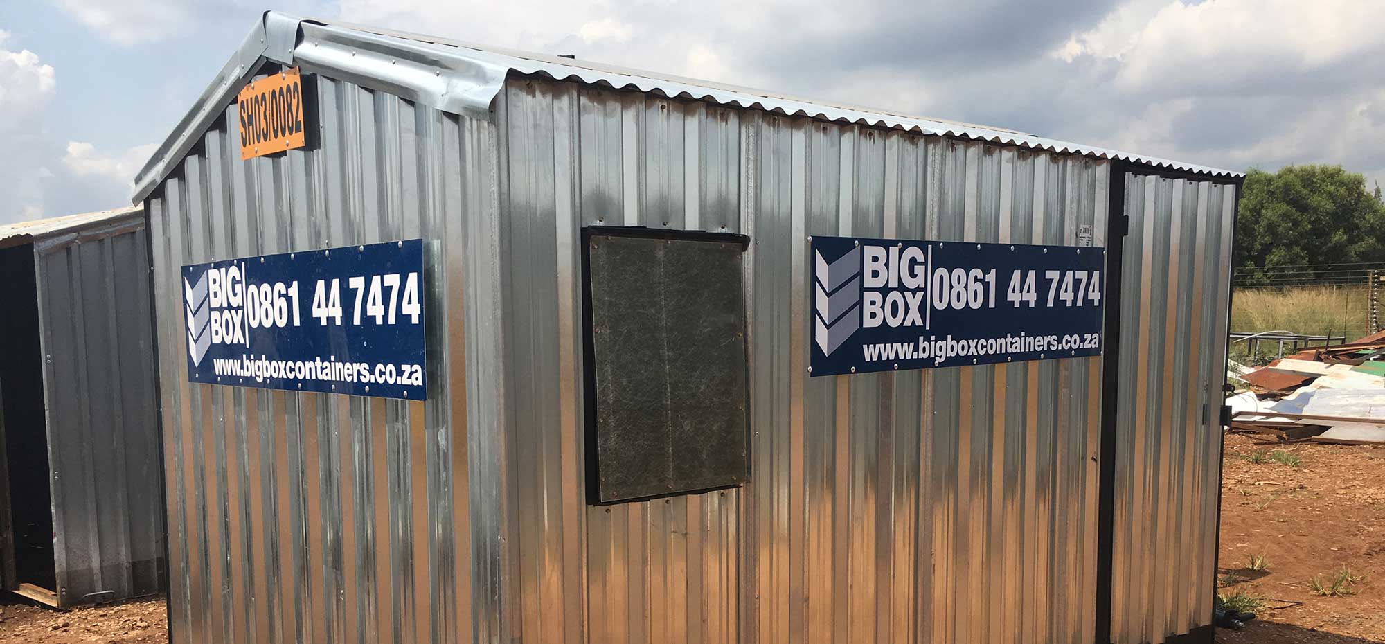 Construction site shed