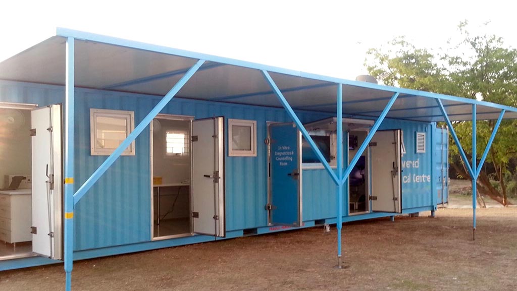 container mobile clinic expat rescue