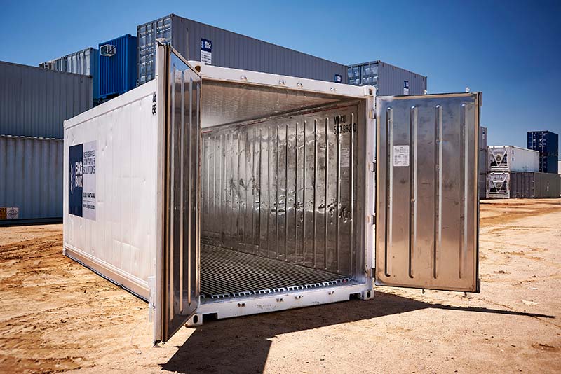 refrigerated containers inside