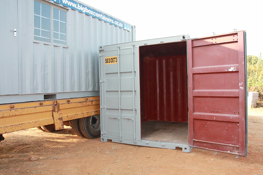 construction site security lockable container