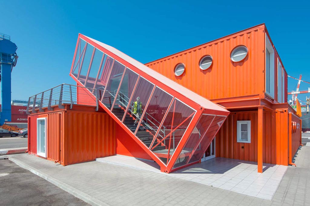 Ashdod Port Shipping Container Office Building 011