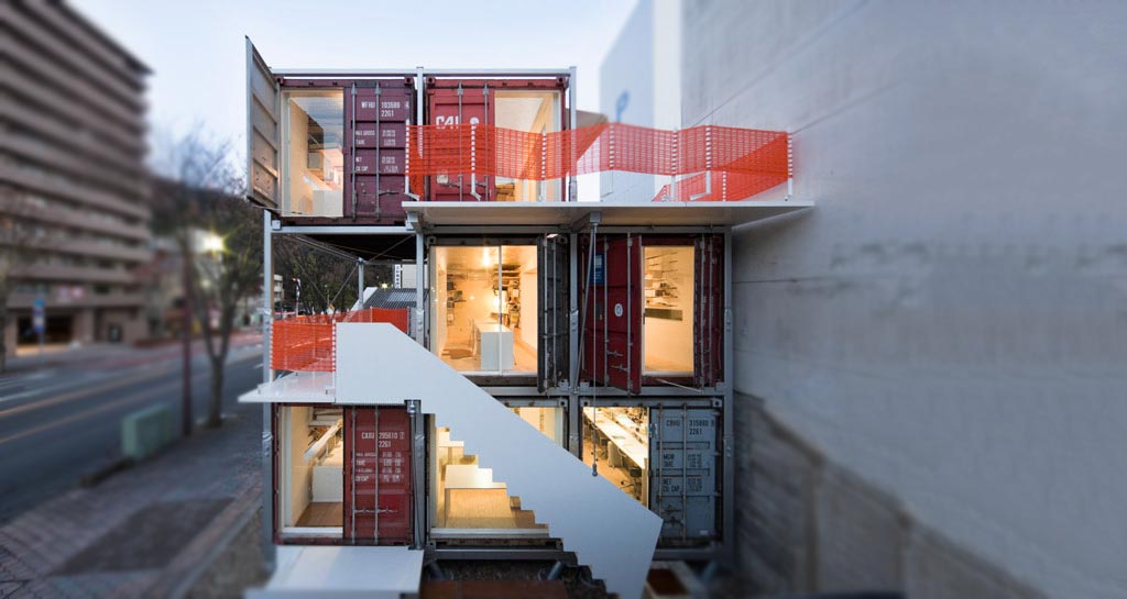 The Sugoroku shipping container offices