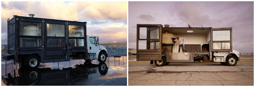 Del Popolo truck Uses of Shipping Containers