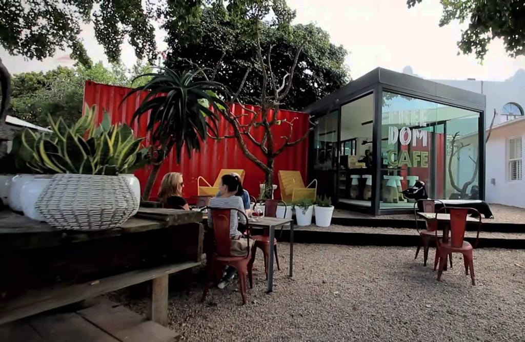 Freedom cafe shipping container restaurants