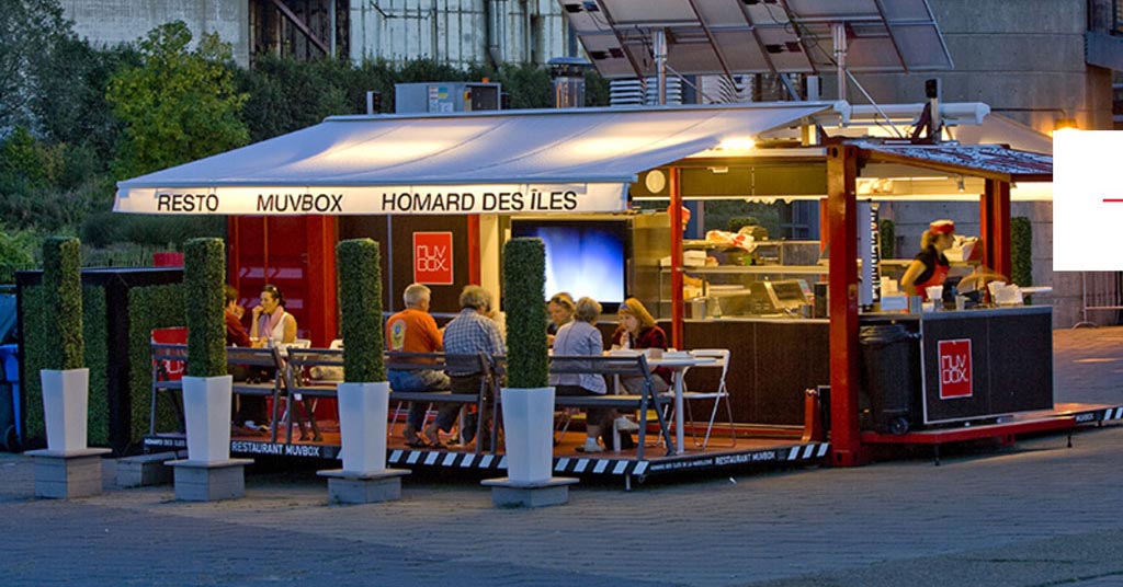 Muvbox shipping container restaurants