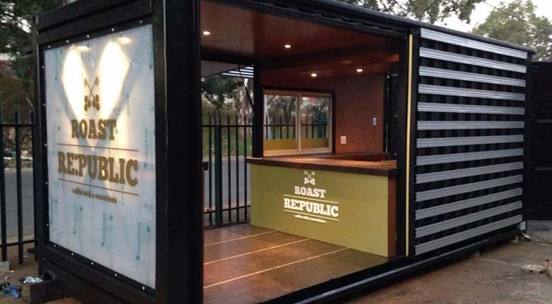 Container Coffee Shops Around the World - Big Box Containers Container Coffee Sho