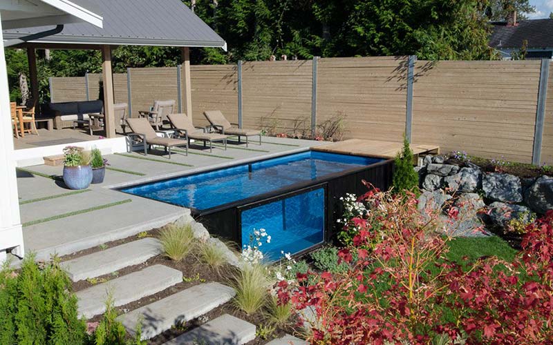 shipping container pools conversions