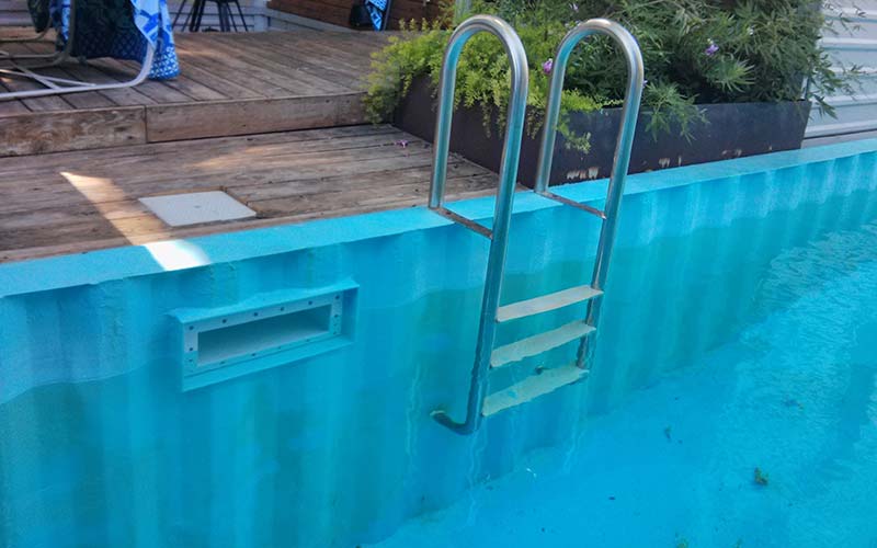 shipping container pool liner