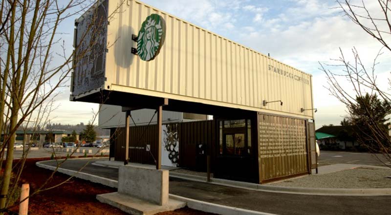 starbucks reclamation drive thru coffee shop container