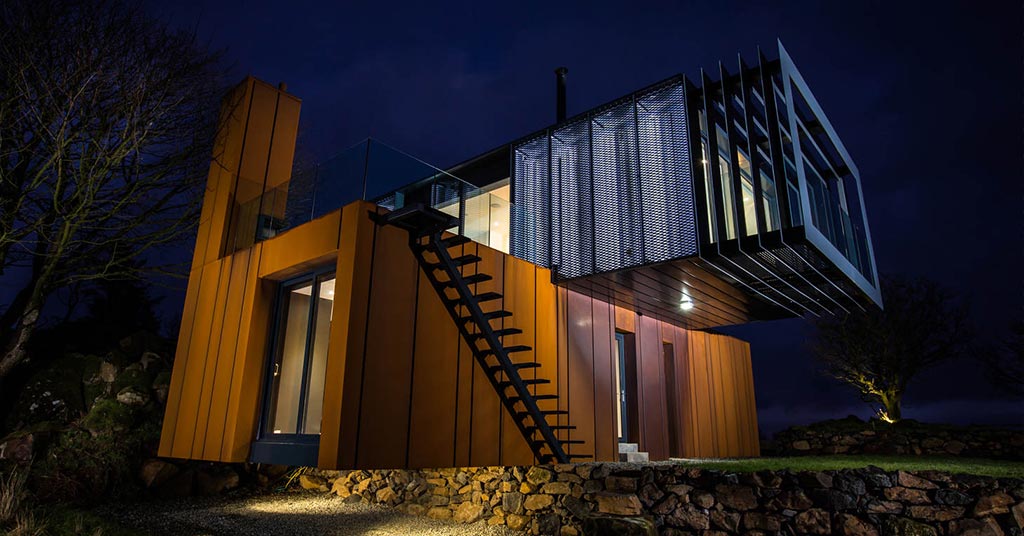 Graceville mansion shipping container modern elegant