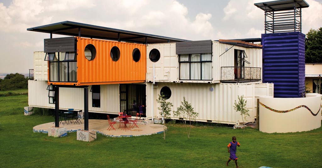 New Jerusalem Children's home shipping container mansion