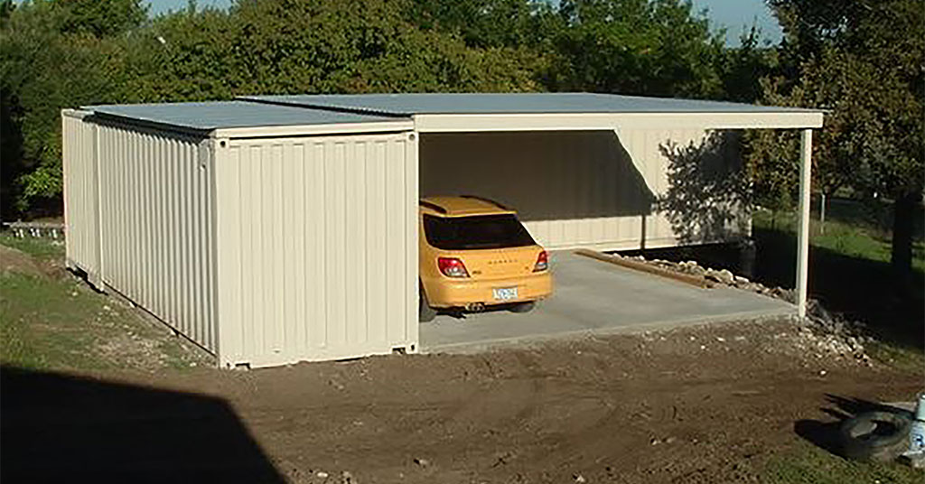 shipping container garage