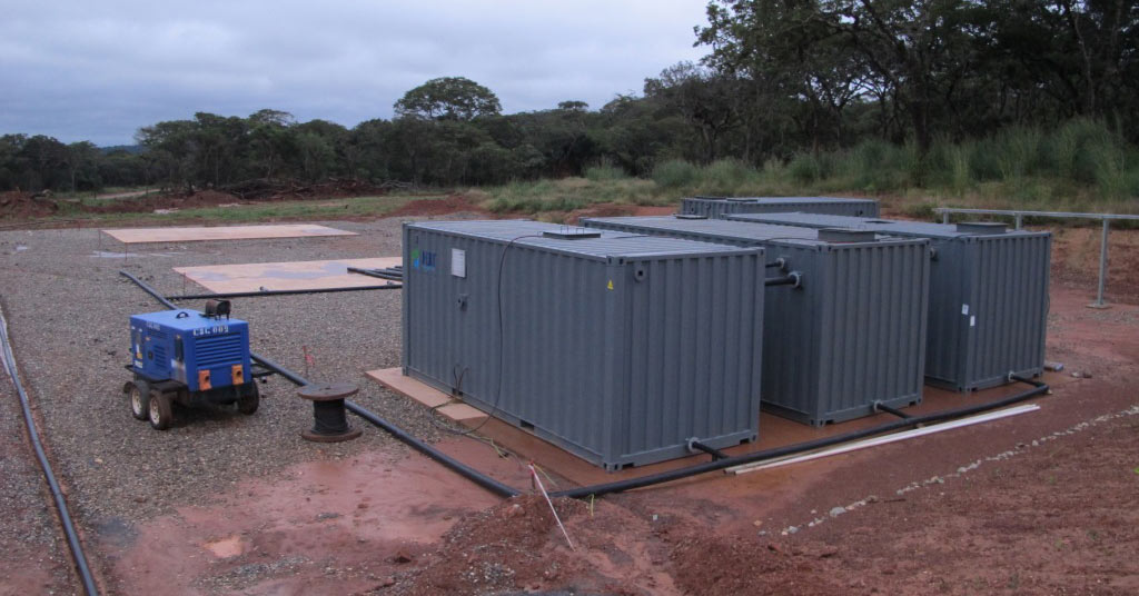 Solar powered desalination plant