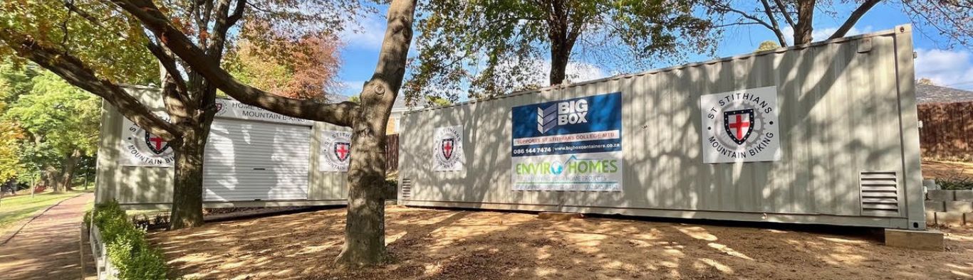 St Stithians College's Mountain Biking Takes Center Stage with the help of Big Box Containers